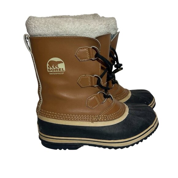 Sorel Women's Brown Winter Lace Up Boots Size 5 US Waterproof Snow Yoot Pac - Picture 1 of 14